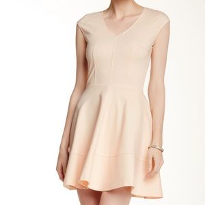 Peach Flare Dress